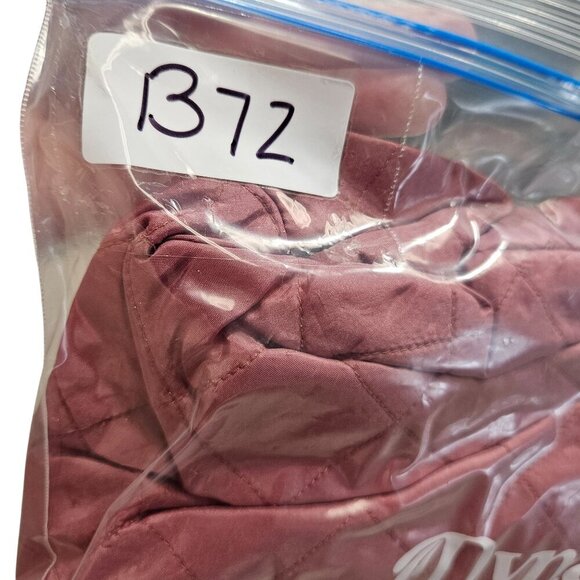 Vintage‎ Partners II Womens Quilted Bomber Jacket 2X Pink 100% Silk Vintage 80s - Picture 12 of 12